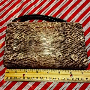 MICHAEL KORS LG DOUBLE ZIP WRISTLET. LIKE NEW!